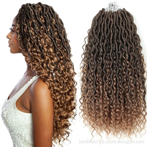 River Faux Locs Crochet Hair Pre Looped Messy Goddess River Faux Locs Wholesale